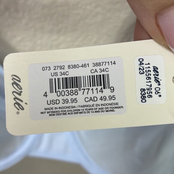 Aerie Smoothez Purple Microfiber Mesh Unlined Underwire Balconette Bra 34C NEW - Picture 7 of 9